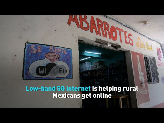 ⁣Rural Mexican town adapts to low band 5G internet