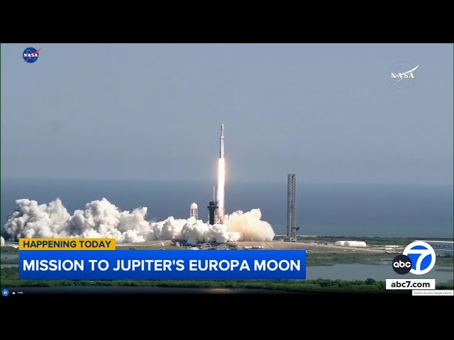 ⁣NASA launches mission to Jupiter's Europa moon