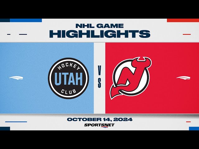 ⁣NHL Highlights | Devils vs. Utah HC - October 14, 2024