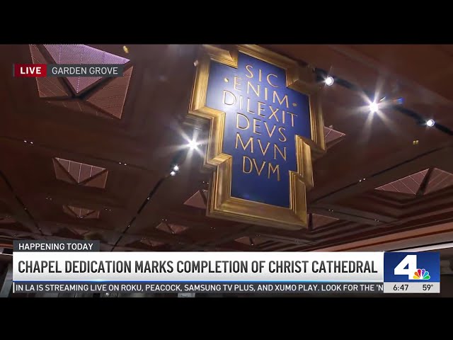 ⁣Chapel dedication marks completion of Christ Cathedral