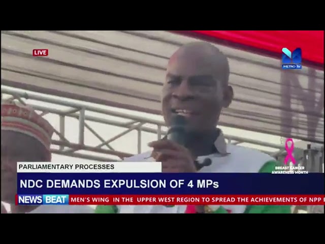 ⁣NDC demands expulsion of 3 MPs