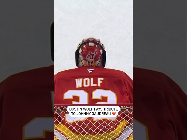 ⁣Dustin Wolf’s Tribute To Johnny Gaudreau ❤️