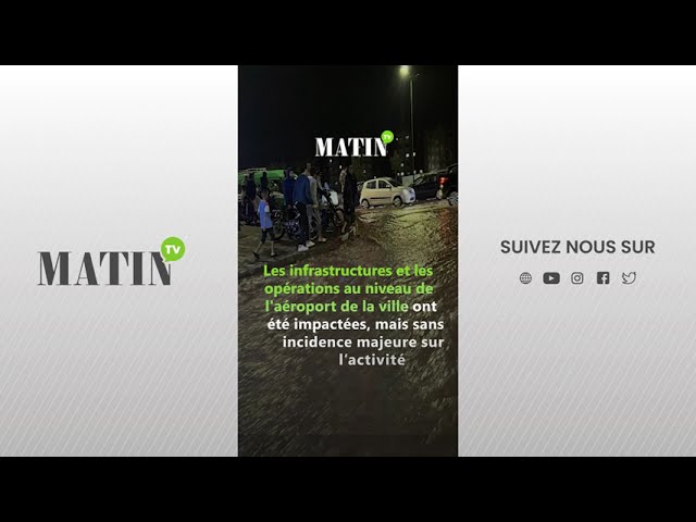 ⁣Inondations, cours suspendus... Des averses orageuses frappent plusieurs villes du Maroc