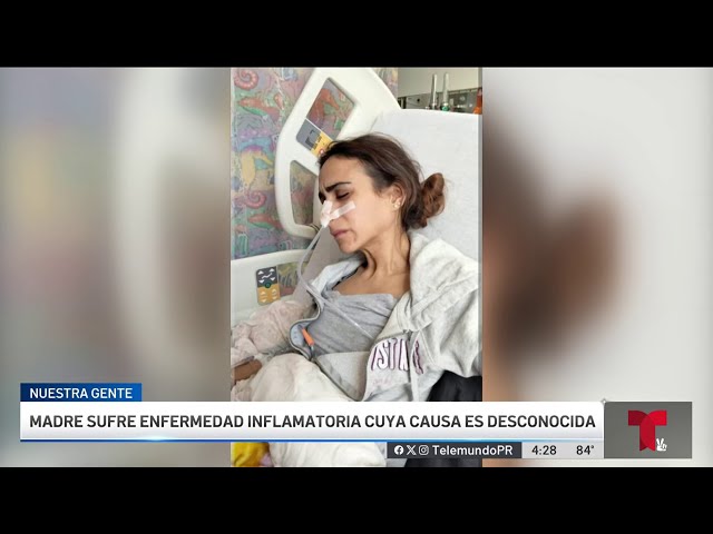 ⁣Llegó a pesar 63 libras: madre sufre de grave enfermedad inflamatoria