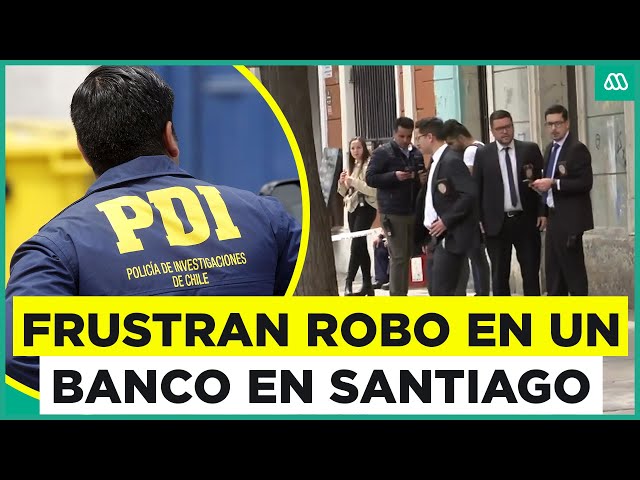 ⁣Robo frustrado fuera de banco: Dispararon contra la policía