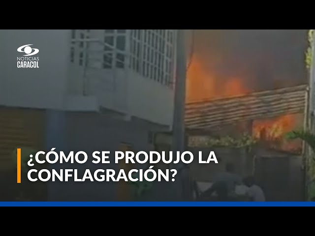 ⁣Incendio en Tumaco afectó varias viviendas: cerca de 40 personas lo perdieron todo