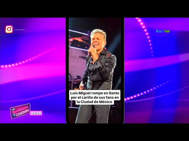 ⁣Luis Miguel llora en pleno concierto cuando interpretaba "La incondicional".