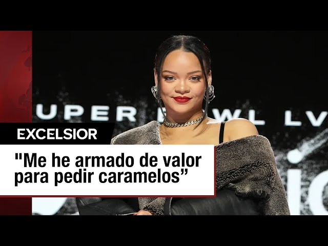 ⁣Rihanna se arma de valor para salir a pedir caramelos