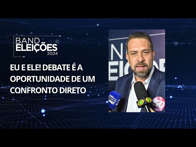 ⁣Guilherme Boulos chega para o debate do segundo turno da Band