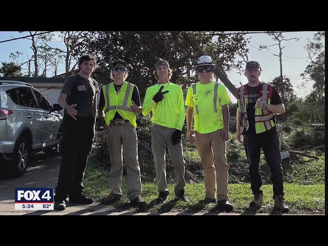 ⁣North Texas teens make trip to Florida to help with hurricane aftermath