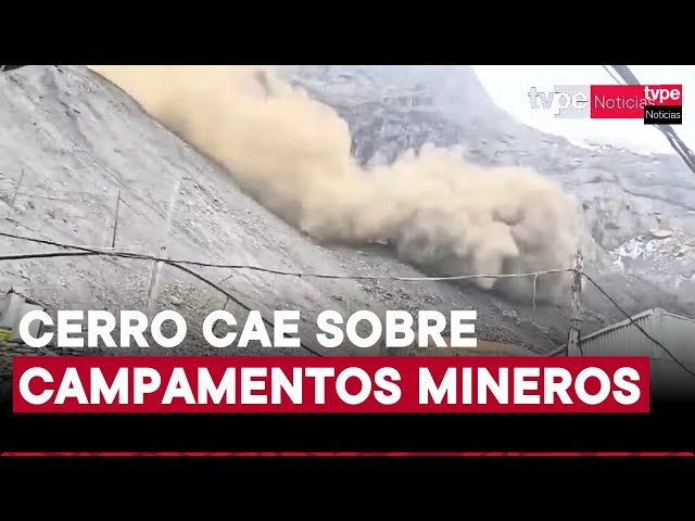 ⁣Puno: colapsa cerro en la mina La Rinconada