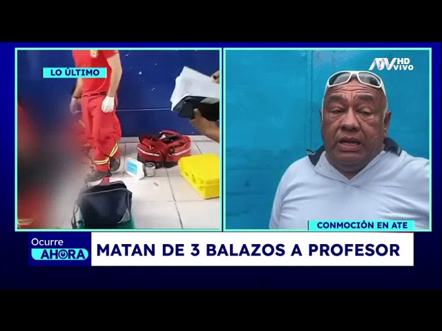 ⁣Ate: Sicario que ultimó a profesor en puerta de colegio fingió ser un repartidor