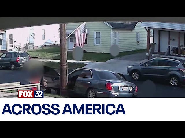 ⁣Across America: Man dragged by car, child behind the wheel