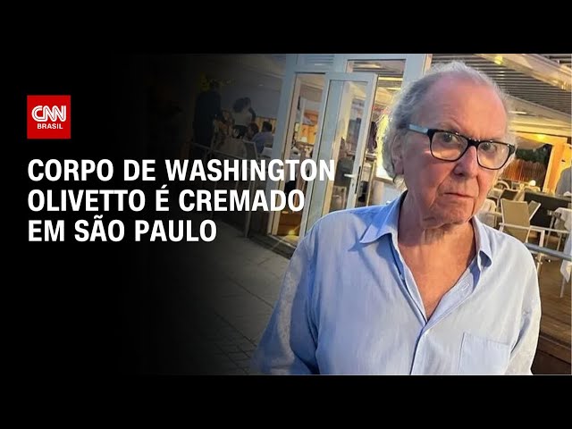 ⁣Corpo de Washington Olivetto é cremado em São Paulo | CNN PRIME TIME