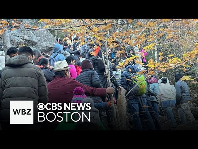 ⁣Leaf-peepers flood New Hampshire trails creating unsafe conditions