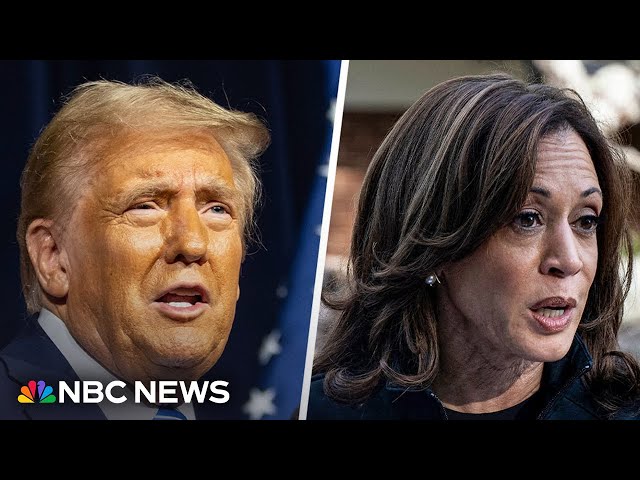 ⁣Trump, Harris in critical Pennsylvania as NBC News poll find the race even