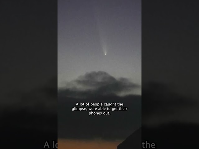 ⁣Rare comet visible in SoCal sky