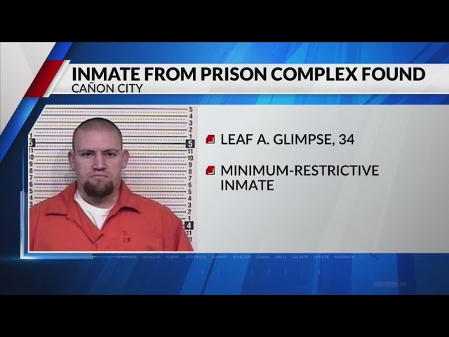 ⁣Escaped inmate found on Colorado Department of Corrections property