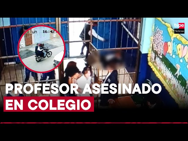 ⁣Ate: asesinan a profesor en puerta de colegio Julio C. Tello