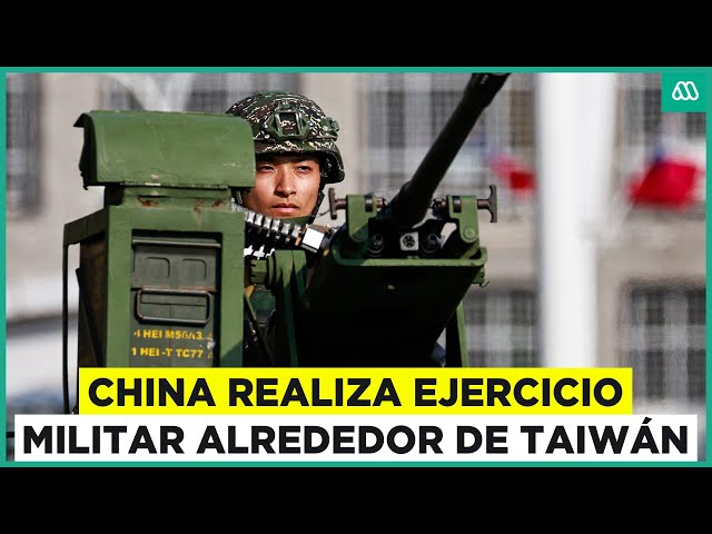 ⁣China amenaza a Taiwán con maniobras militares