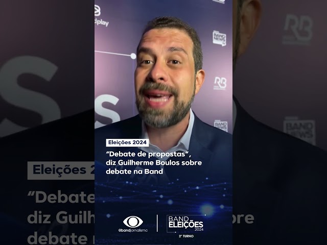 ⁣“Debate de propostas”, diz Guilherme Boulos sobre debate na Band #shorts