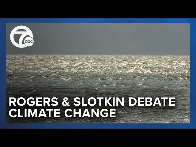 ⁣Rogers & Slotkin debate addressing climate change