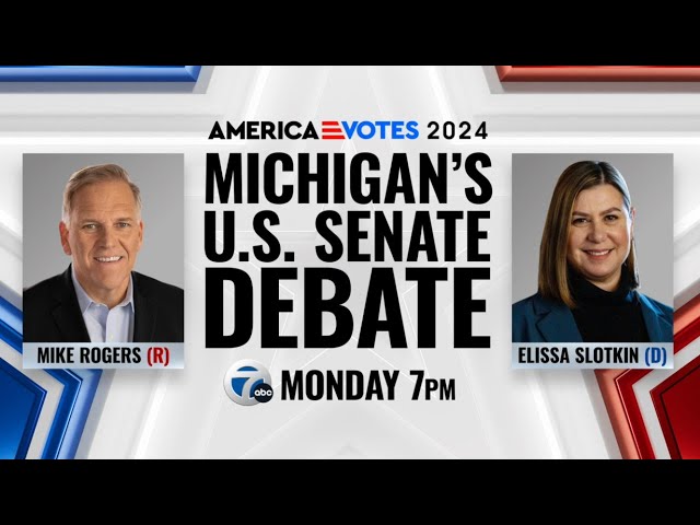 ⁣U.S. Senate Debate between Mike Rogers & Rep. Elissa Slotkin