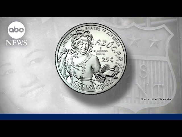 ⁣A closer look at Celia Cruz as the first Afro-Latina minted on a US Quarter