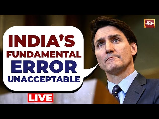 ⁣India-Canada Faceoff Live: Canadian PM Justin Trudeau’s Response to ‘Anti-India’ Allegations | LIVE