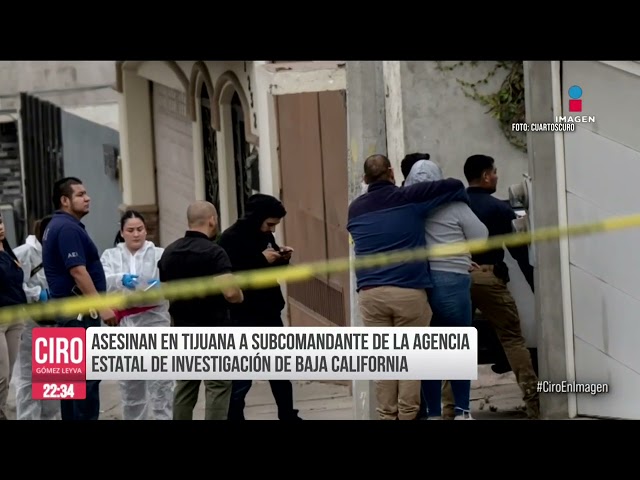 ⁣Asesinan a subcomandante de la Agencia Estatal de Investigación en Tecate