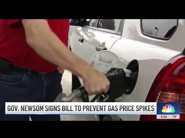 ⁣Gov. Gavin Newsom signs bill to prevent gas price spikes