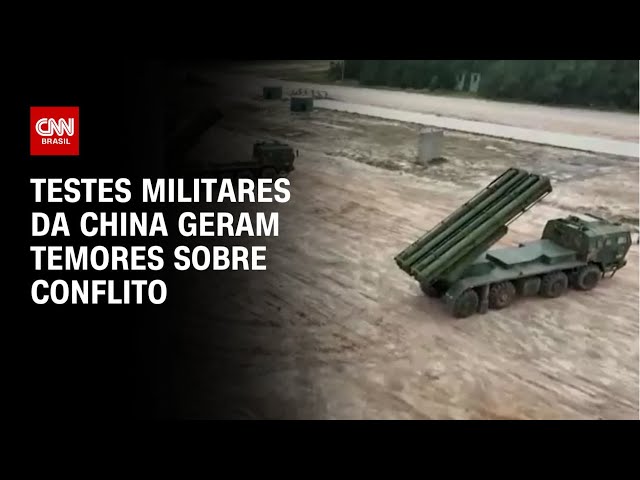 ⁣Testes militares da China geram temores sobre conflito | WW