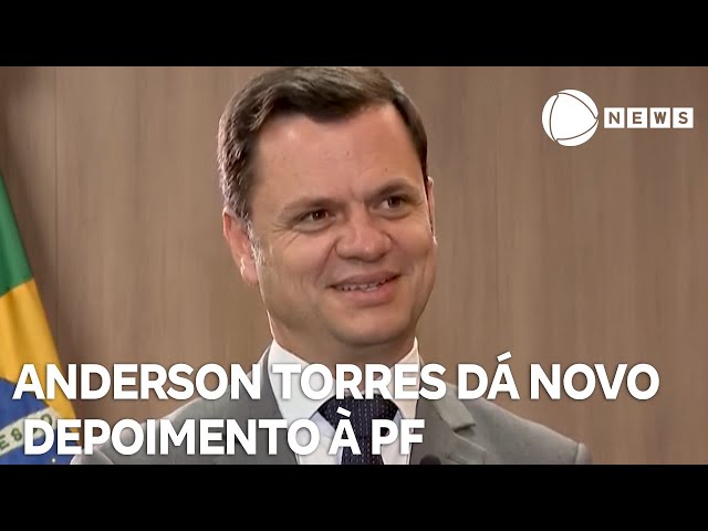 ⁣Anderson Torres dá novo depoimento à Polícia Federal