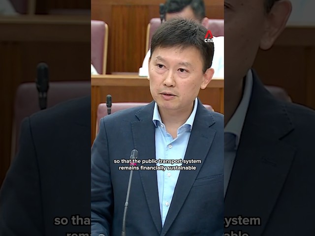 ⁣Public transport service levels and disruptions should be separate from fare reviews: Chee Hong Tat