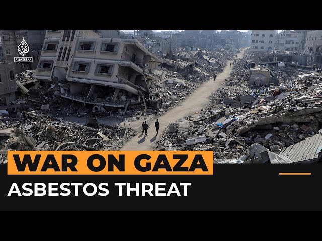 ⁣Palestinians in Gaza face asbestos danger from war rubble | Al Jazeera Newsfeed