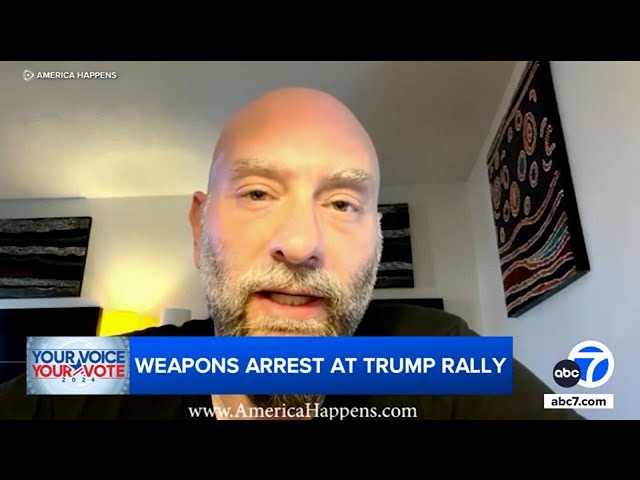 ⁣Man arrested near SoCal Trump rally denies intent to harm former president