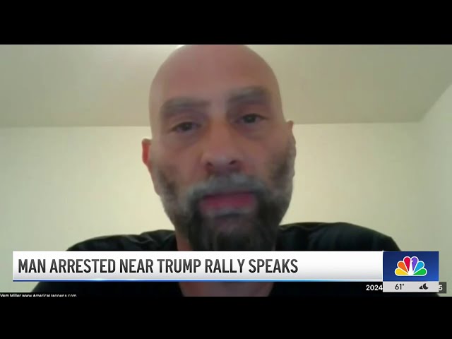 ⁣Man arrested near Trump's Coachella rally speaks out