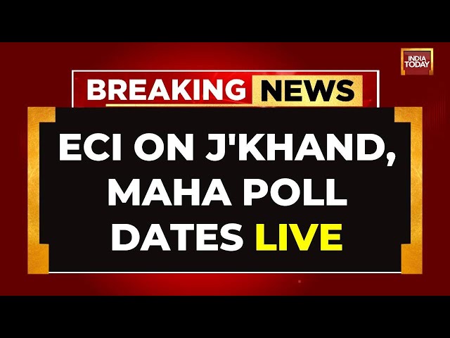 ⁣ECI Announces Election Dates For Maharashtra And Jharkhand LIVE | Maha Polls | J'khand Poll Dat