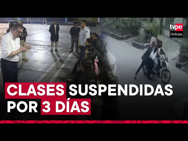 ⁣Asesinato en Ate: Minedu suspende clases en colegio por homicidio de profesor