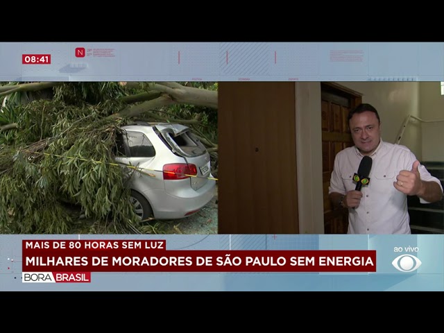 ⁣Grande SP tem 250 mil moradores sem energia mais de 80 horas após temporal