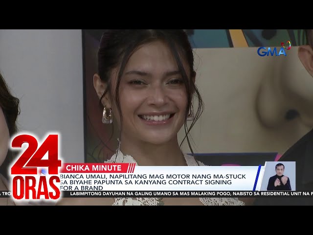 ⁣Bianca Umali, napilitang mag motor nang ma-stuck sa biyahe papunta sa kanyang contract... | 24 Oras