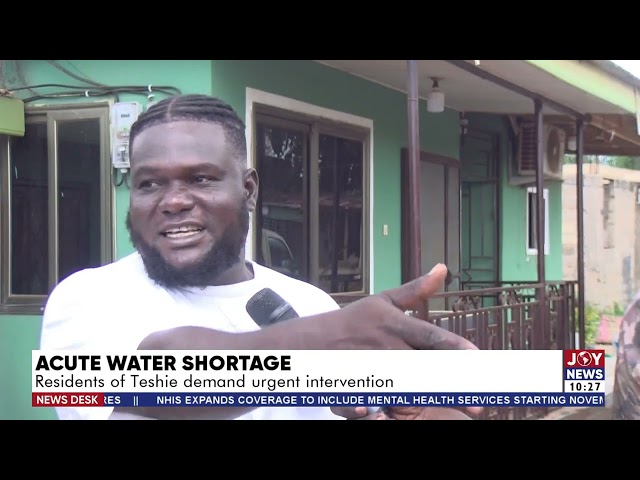 ⁣Acute Water Shortage: Residents of Teshie demand urgent intervention