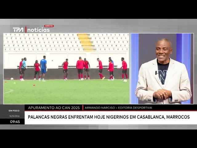 ⁣Apuramenbto ao CAN 2025 - Palancas Negras enfrentam hoje nigerianos em Casablanca, Marrocos