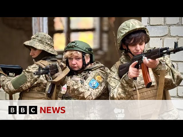 ⁣'It's scary - so's giving birth': The female unit in Ukraine gunning down Russia