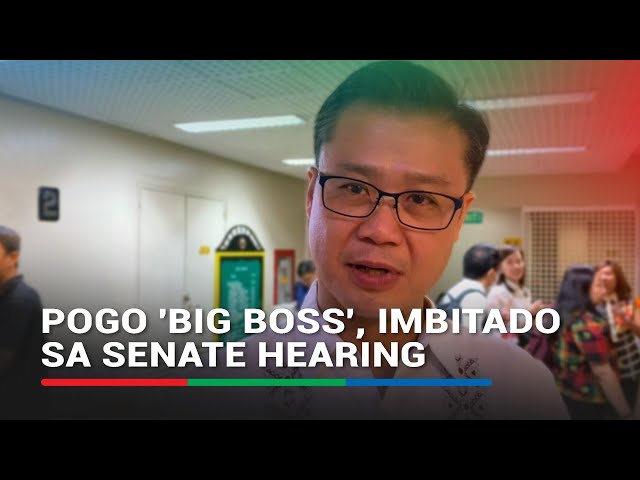 ⁣POGO 'big boss', imbitado sa Senate hearing