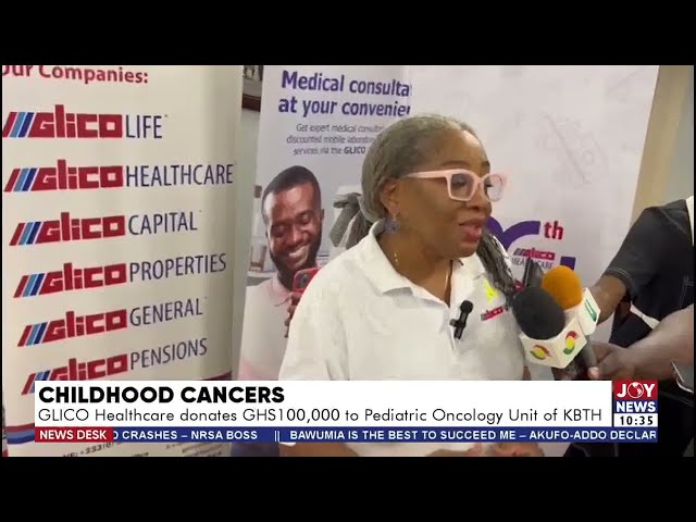 ⁣Childhood Cancers: GLICO Healthcare donates Ghc100,000 to the Pediatric Oncology Unit of KBTH