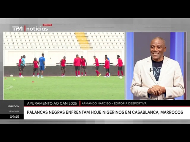 ⁣Apuramenbto ao CAN 2025 - Palancas Negras enfrentam hoje nigerianos em Casablanca, Marrocos