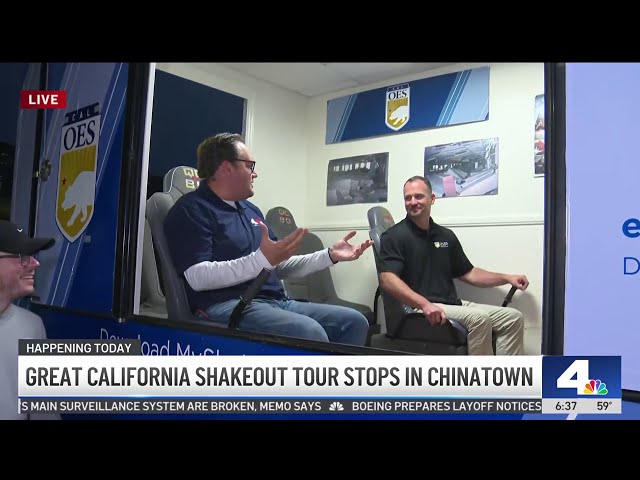 ⁣Great California Shakeout tour stops in Chinatown