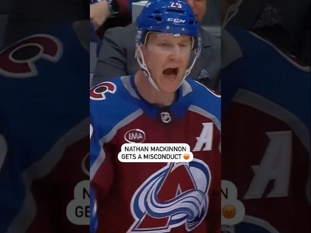 ⁣Nathan MacKinnon LOSES IT On The Ref 