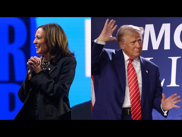 ⁣Harris courts Black voters, Trump halts Q&A